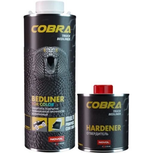 Цветное защитное покрытие NOVOL COBRA для грузового автомобиля Bedliner