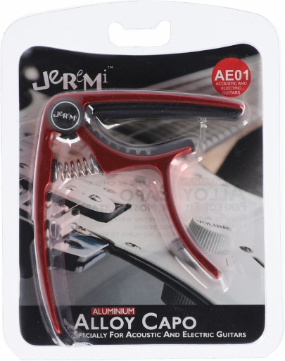 Каподастр для акустической электрогитары JEREMI AE01 Красный