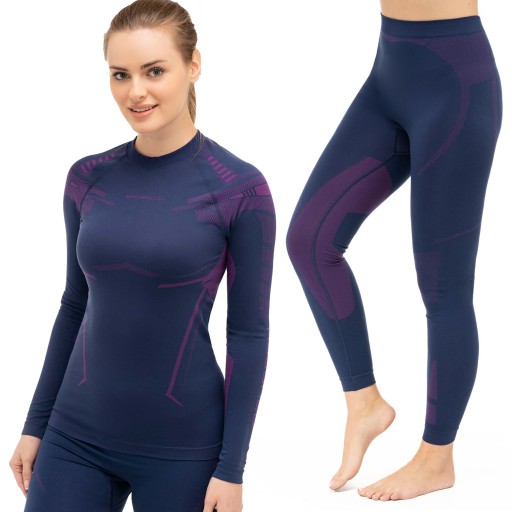 BIELIZNA DAMSKA TERMICZNA BRUBECK DRY KOMPLET BLUZA I SPODNIE L