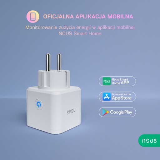 Умная Wi-Fi розетка NOUS A7 3680Вт 16А