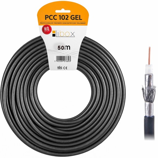 КОАКСИАЛЬНЫЙ АНТЕННЫЙ КАБЕЛЬ гель RG6U sat 50м
