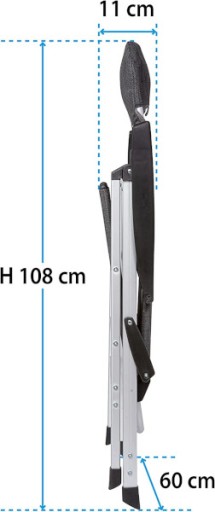 KRZESŁO SKŁADANE KEMPINGOWE BRUNNER SKYE 120 kg