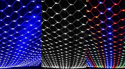 СЕТЧАТАЯ ШТОРА ВНУТРЕННЯЯ/ВНЕШНЯЯ ШТОРА 268LED 200x300см
