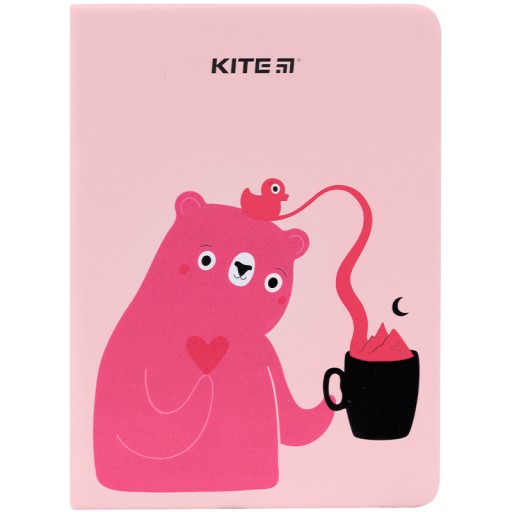 НОУТБУК ДНЕВНИК B6 PINK BEAR KITE