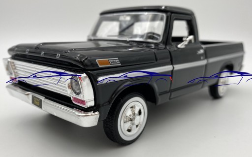 Пикап Ford F-100 1969 года, масштаб 1:24, Motormax 79315