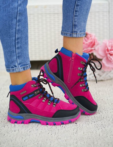 Buty Treckingowe Trapery Tech Mountain Różowe 36