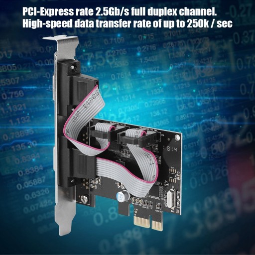 2-portowy konwerter portu szeregowego pci-e na rs232 Adapter kontrolera pci express