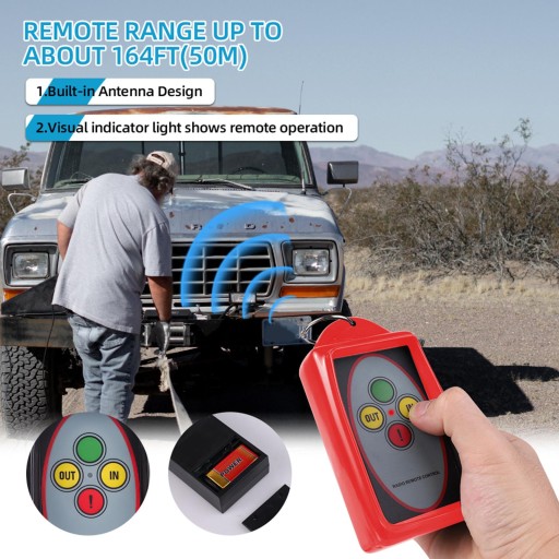 Wireless Winch Remote Control Kit Long Service