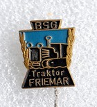 Значок BSG Traktor Friemar (ГДР, краска)