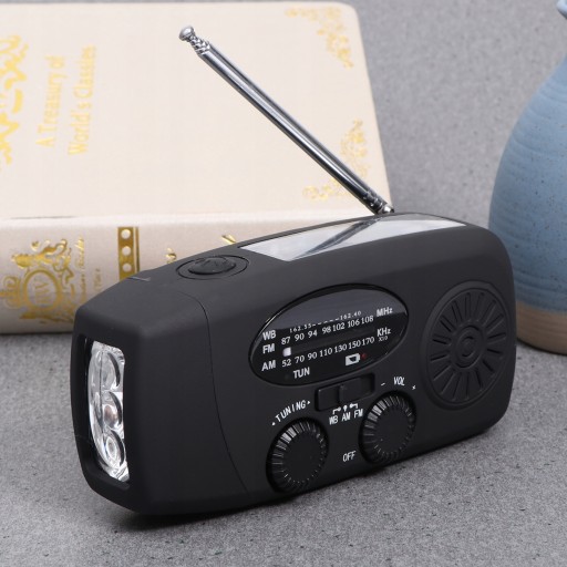 АВАРИЙНЫЙ ФОНАРЬ CRANK RADIO SOLAR POWERBANK