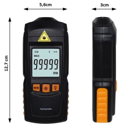 Оптический метод тахометра Benetech GM8905