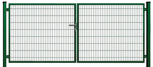 SX 656 PRO ворота для забора - садовые - 4,00 x 1,70 м - цвет АНТРАЦИТ