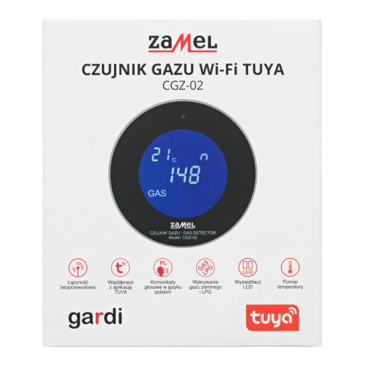 Датчик природного и сжиженного газа CGZ-02 WiFi TUYA Gardi