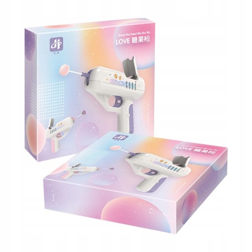 Пистолет Candy Gun Surprise Lollipop Gun розовый