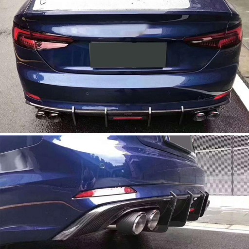 Карбоновый диффузор бампера Audi A5 B9 S5 17