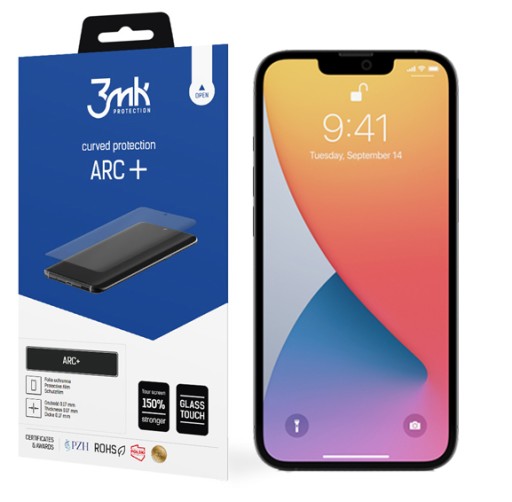Полноэкранная пленка ARC+ 3MK для iPhone 13/13 Pro