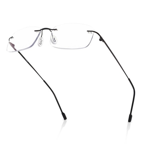 BEZRAMKOWE Okulary moc +2.50 do KOMPUTERA Blue Light ANTYREFLEX UV Patentki