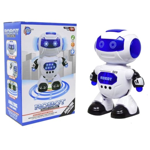 ROBOT GRAJĄCY Z MUZYKĄ TAŃCZĄCY ZABAWKA 3+