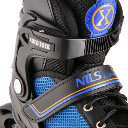 РЕГУЛИРУЕМЫЕ КОНЬКИ 2в1 34-38 С ХОККЕЙНЫМИ КОНЬКАМИ NH18188A NILS BLUE
