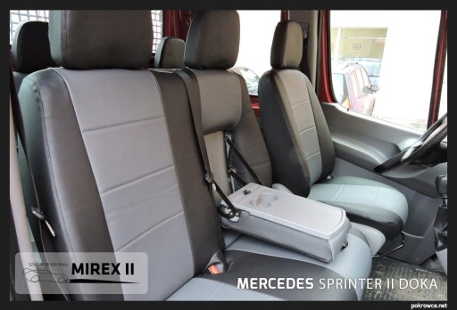 Pokrowce ze skóry i alkantary VW Crafter I