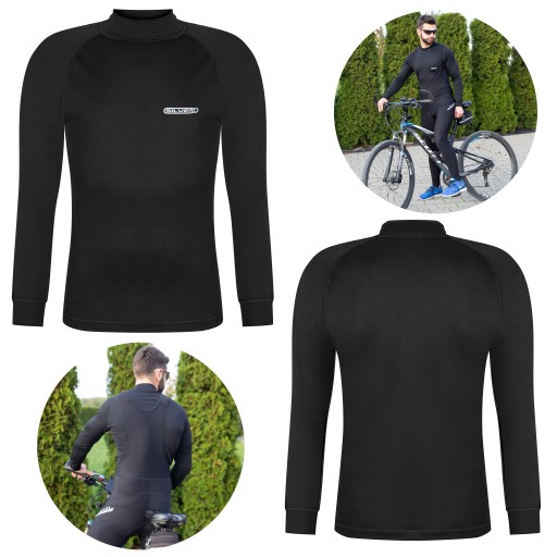 ТЕРМОАКТИВНАЯ МОТОЦИКЛОВАЯ ТОЛСТОВКА XL ТЕПЛАЯ С НАКЛАДКОЙ GOLF IONS SILVER DURABLE