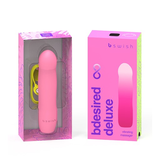 B Swish - Классический силиконовый вибратор Bdesired Infinite Deluxe, розовый