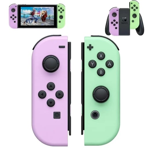 Контроллер NINTENDO Switch Joy-Con Pair PAD Фиолетовый Зеленый 2 шт., ВИДЕО