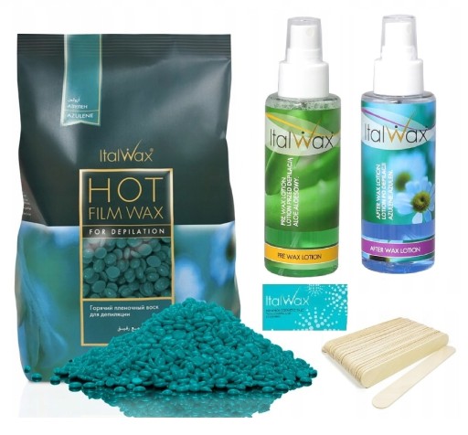 Italwax HARD WAX AZULEN 500 НАБОР для депиляции