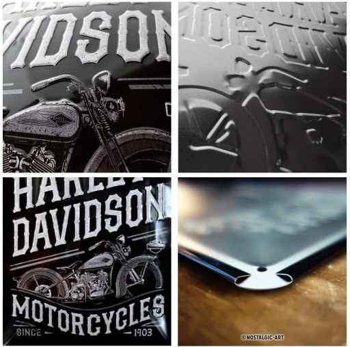 Вывеска HARLEY-DAVIDSON, листовой металл, 30x40
