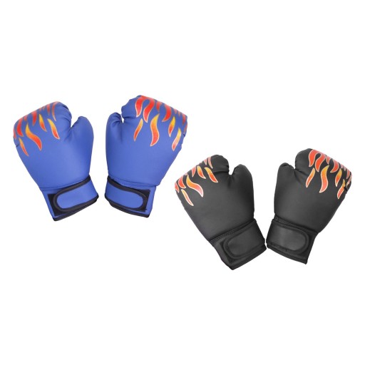 Перчатки для ударов d-Punching Mitts, 2 пары детских тренировочных боксерских перчаток, черные и синие