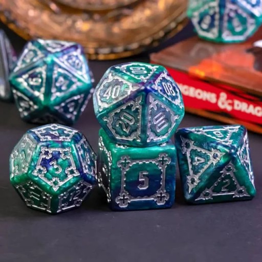 PAŁAC KRÓLEWSKI NABOO ZESTAW 7 WIELKICH KOŚCI KOSTEK RPG