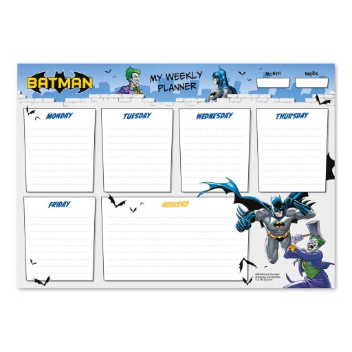 Еженедельный планировщик DC Comics Batman A4