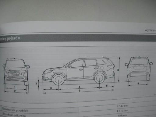 Mitsubishi Outlander 2015-2018 руководство по эксплуатации польское 2017 оригинал
