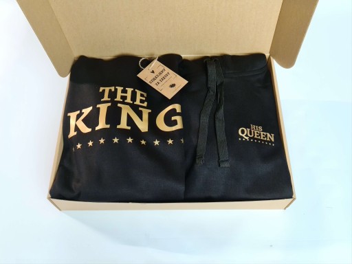 Комплект с капюшоном для пар, подарок King Queen