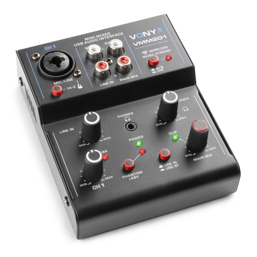 VMM201 Vonyx 2-канальный USB-аудиомикшер