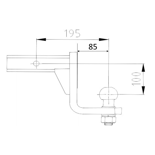 USA Adapter USA Hook USA 52x52 мм (-100 мм) для Toyota Rav4 V 2018–