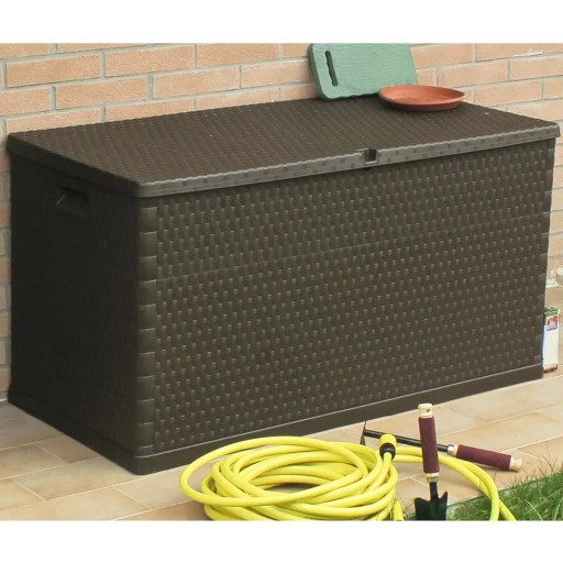 vidaXL Garden Box Коричневый 120x56x63 см ПП Ротанг 4371