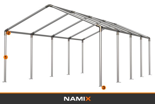 Палатка для хранения BASIC 4x8, РАЗНЫЕ ЦВЕТА