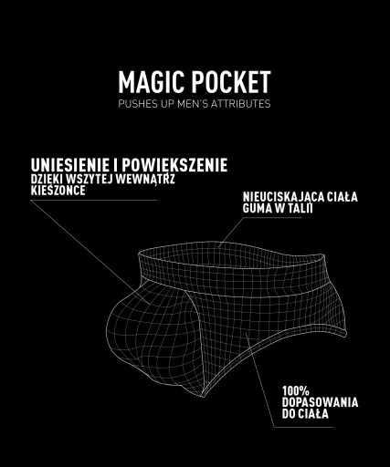 Трусы Atlantic Magic Pocket MP-1569-желтый XL