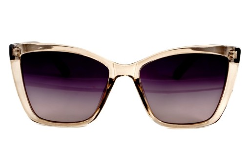 DAMSKIE ELEGANCKIE OKULARY PRZECIWSŁONECZNE Z POLARYZACJĄ FILTR UV400 ETUI
