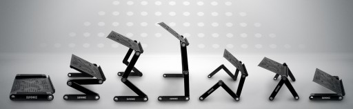 Duronic DML121 Подставка для ноутбука, стол, черный