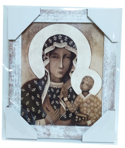 OBRAZ MATKI BOŻEJ BOSKIEJ CZĘSTOCHOWSKIEJ 25X30