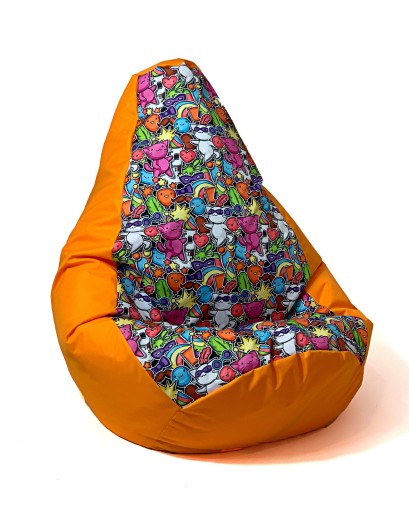Пуф GoGift PEAR 105x80 см, разноцветный