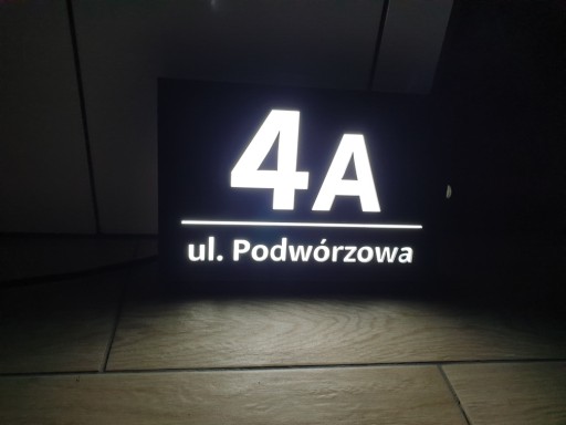 Подсветка светодиодного номера дома 20х30 ЦВЕТОВ