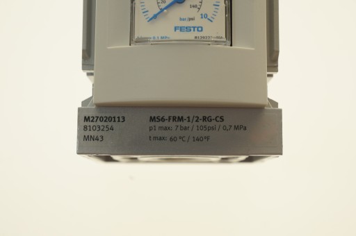 MODUŁ ROZGAŁĘZIAJĄCY Z MANOMETREM FESTO MS6-FRM-1/2-RG-CS