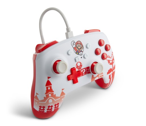 Проводной пульт PowerA SWITCH Mario Red & White