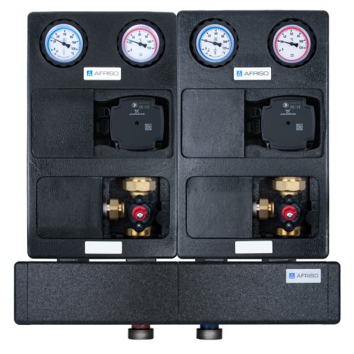 НАСОСНАЯ ГРУППА, РАСПРЕДЕЛИТЕЛЬ, 2 ЦЕПА GRUNDFOS AFRISO