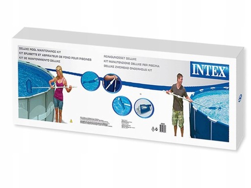 Набор для чистки бассейна - водяной пылесос, сетка, щетка, палочка INTEX.