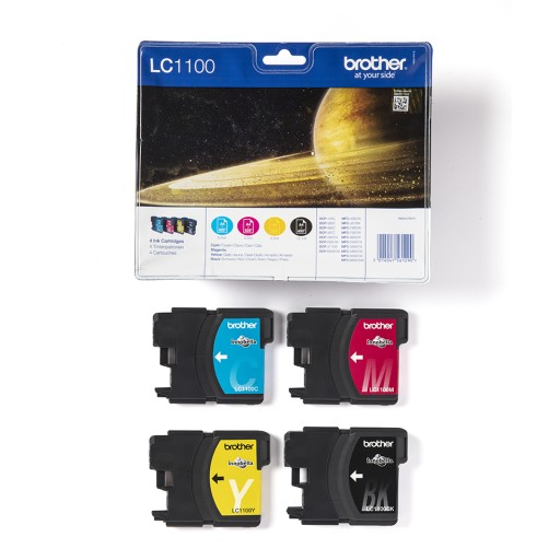 4X tusze Brother LC-1100VALBP LC1100VALBP CMYK
