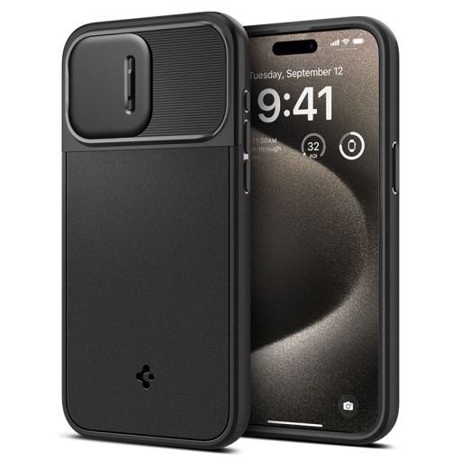 Чехол Spigen Optik Armor Mag MagSafe — чехол для iPhone 15 Pro Max (черный)